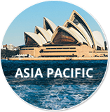Sydney Opera House with words “ASIA PACIFIC”