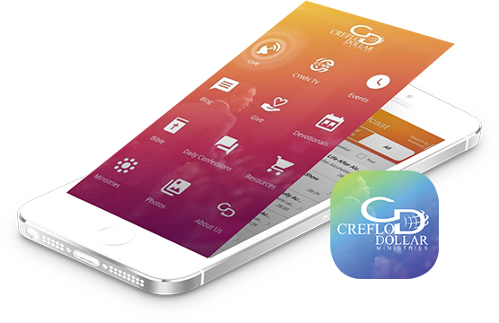 Smart-phone displaying the CDM App