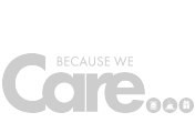 Because we care logo
